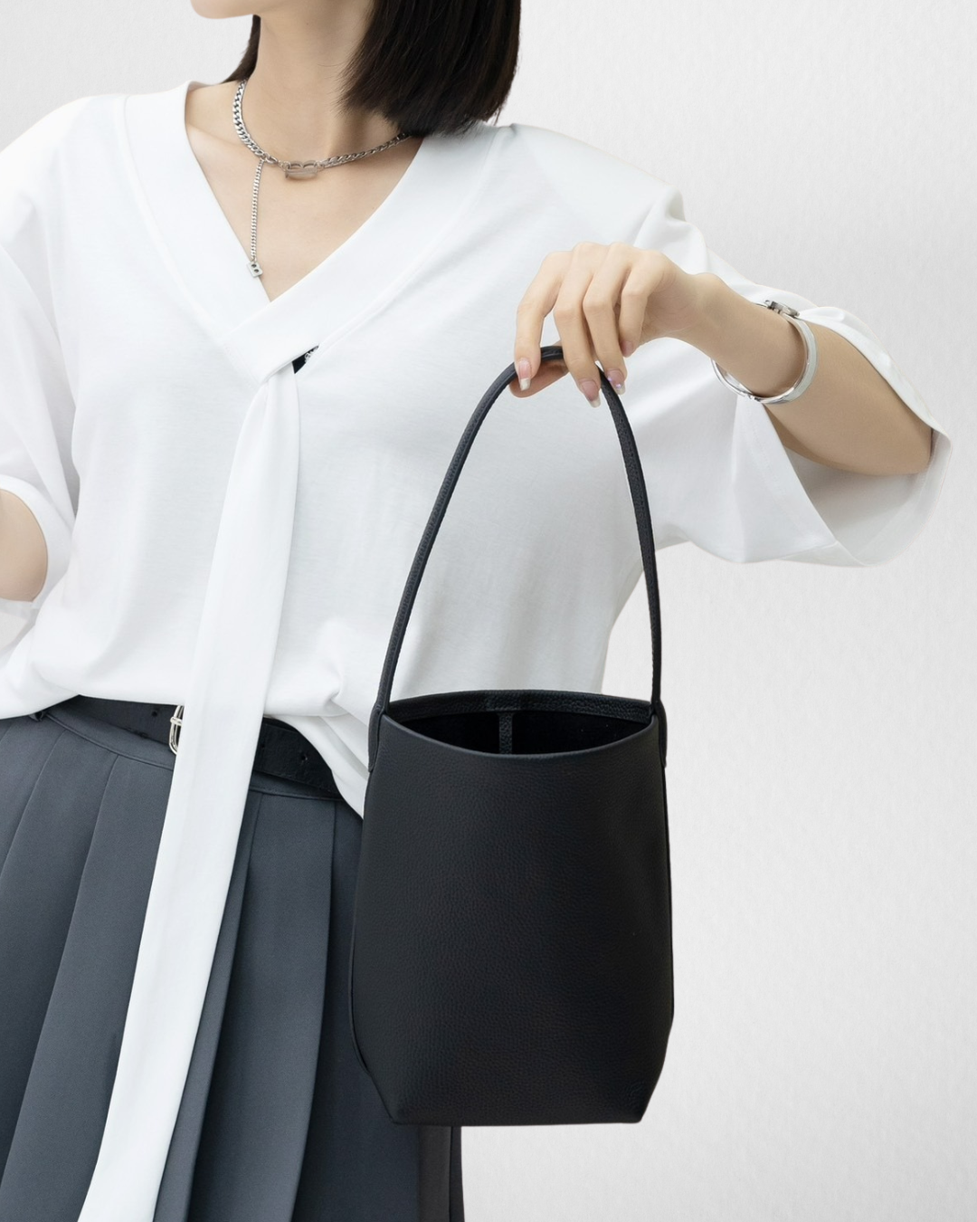 N/S Park Leather Tote Bag
