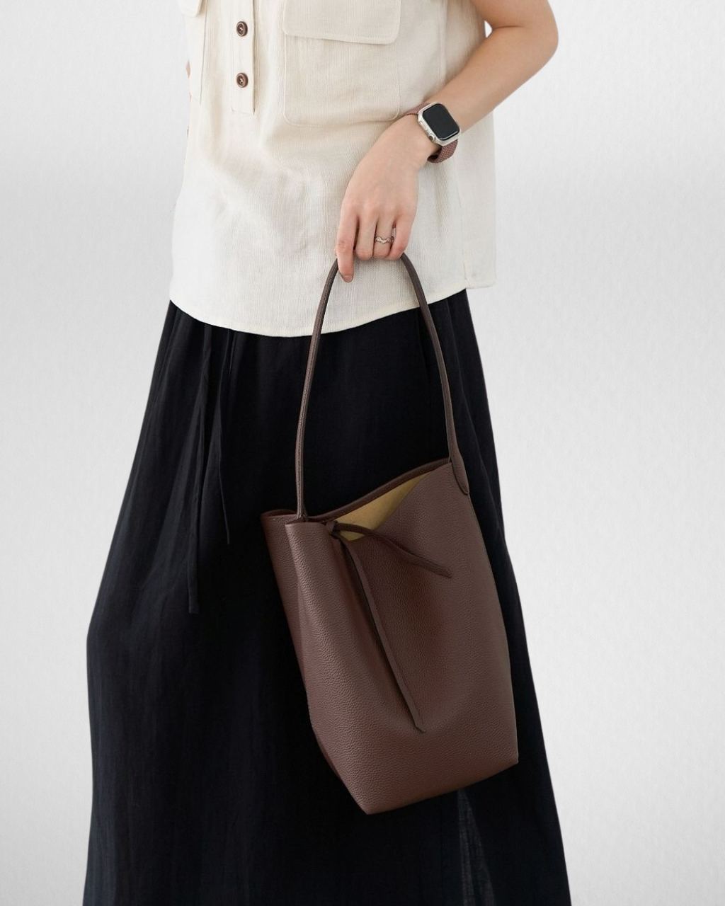 N/S Park Leather Tote Bag
