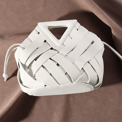 The "Bottega-Veneta-Intrecciato-inspired" Leather Basket Bag - Trendiesty Worldwide