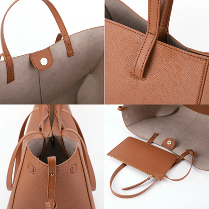 Polène Cyme inspired Textured Leather Bag