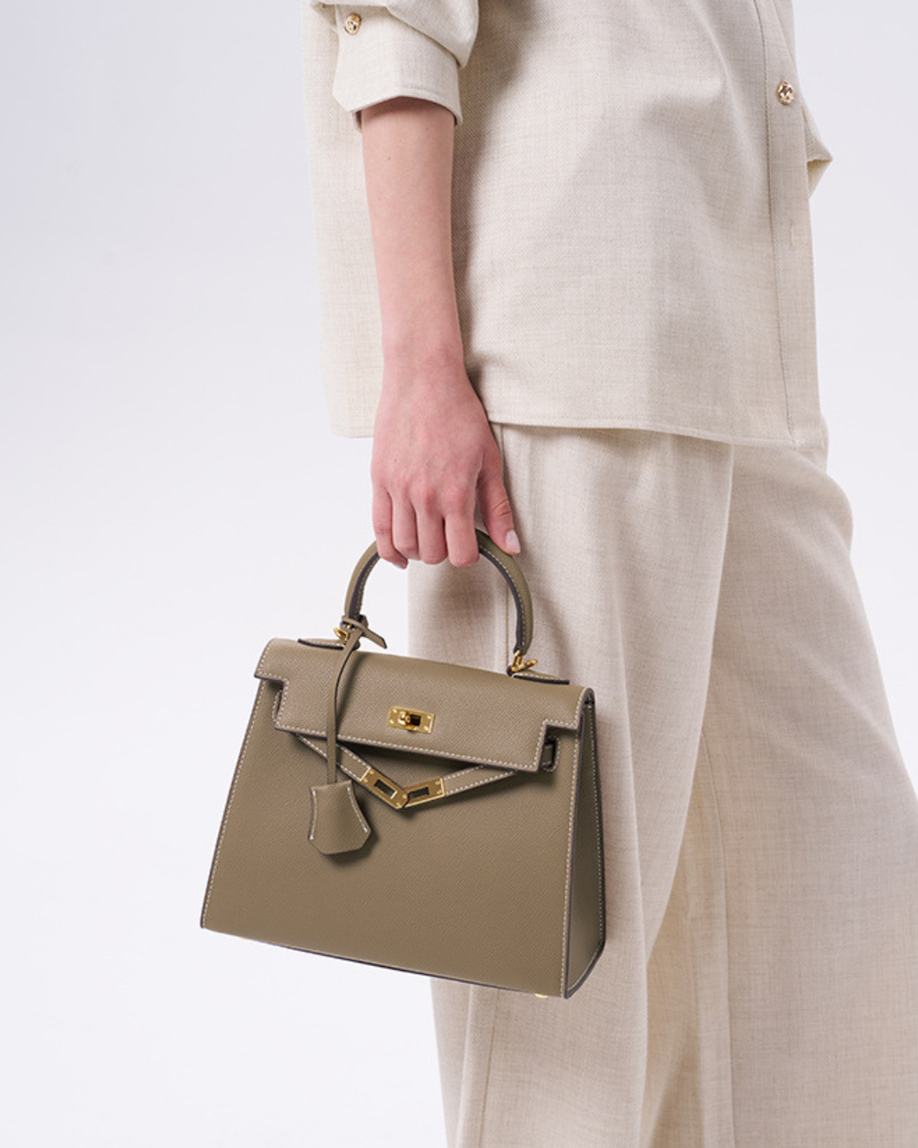 Structured Handcrafted classy leather handbag