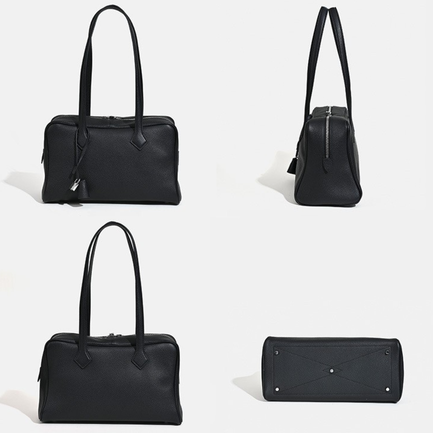 Victoria Style Classic Leather Shoulder Bag