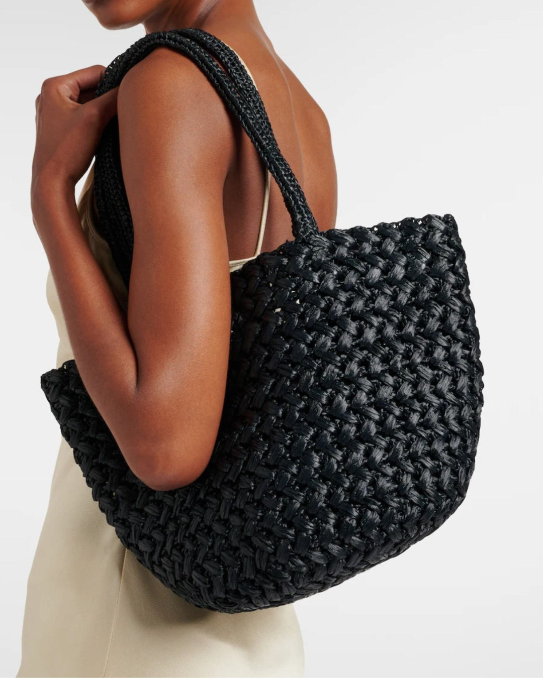 Estelle Woven Raffia Tote Bag