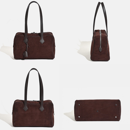 Victoria Style Classic Leather Shoulder Bag
