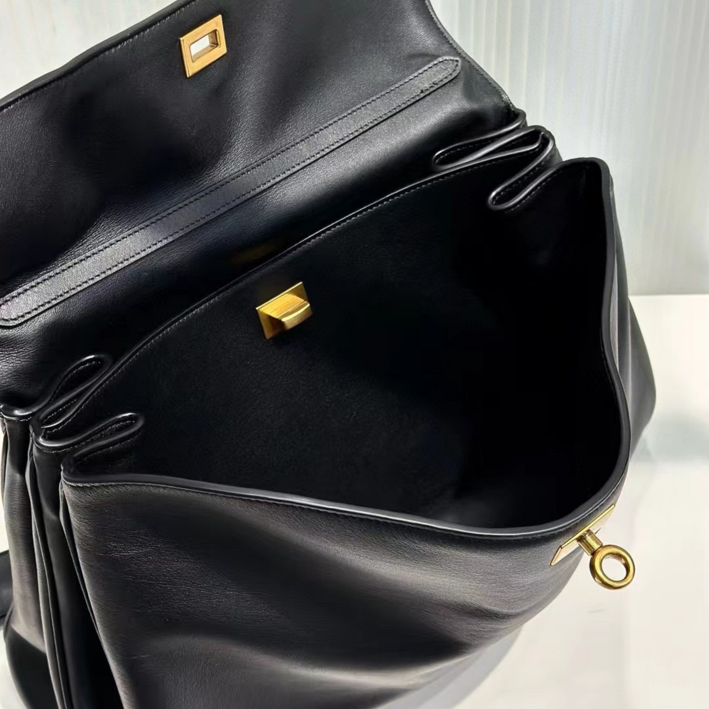 Bolso de mano de piel inspirado en BALENCIAGA-RODEO para mujer