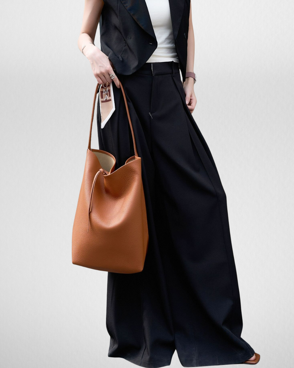 N/S Park Leather Tote Bag
