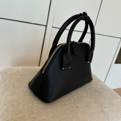 Mini Structured Leather Tote Bag