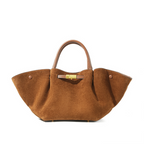 Structured Luxurious Leather Tote Bag