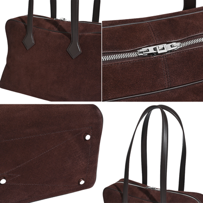 Victoria Style Classic Leather Shoulder Bag