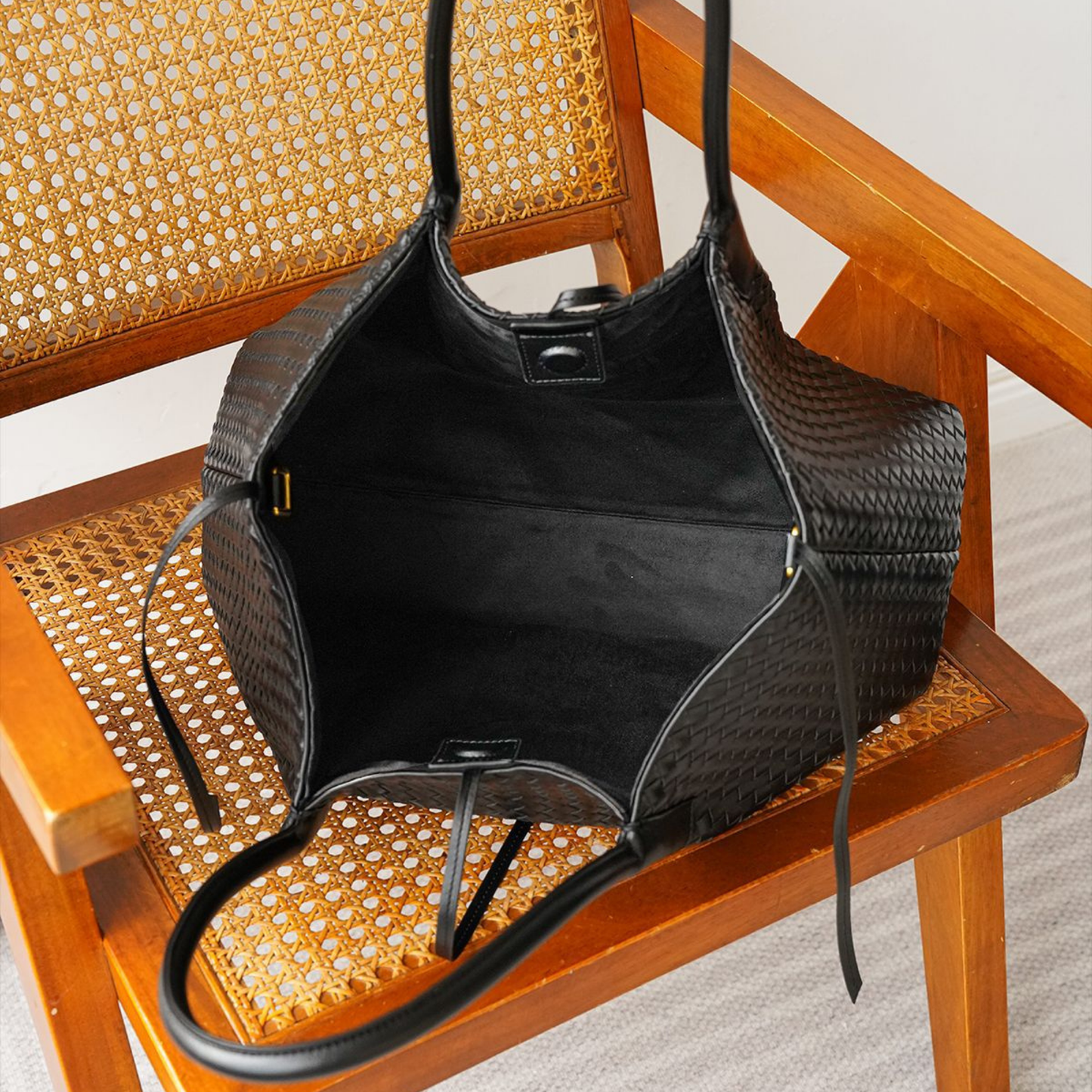 Die „Row-Margaux-inspirierte“ luxuriöse Leder-Tragetasche