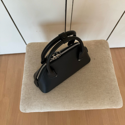 Mini Structured Leather Tote Bag