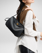 Le 7-Inspired Bowling Leather Shoulder Bag