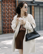 The Peggy Inspired Leather Shoulder Bag