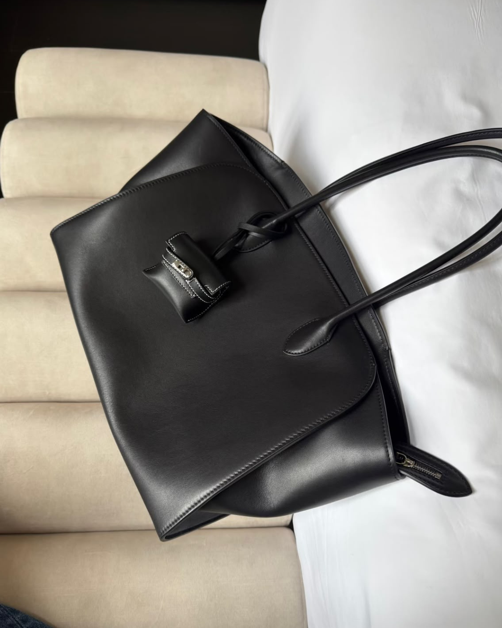 Marlo Large Leather Tote Bag