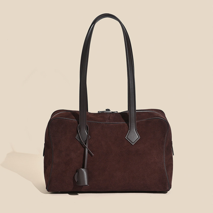 Victoria Style Classic Leather Shoulder Bag