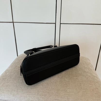 Mini Structured Leather Tote Bag