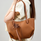 Luxurious Textured Leather Shoulder Bag