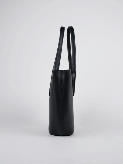 Alger Inspired Structured Leather Tote Bag