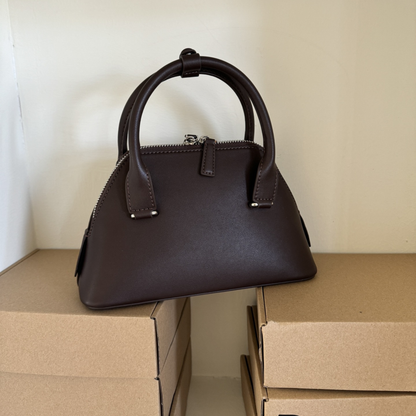 Mini Structured Leather Tote Bag