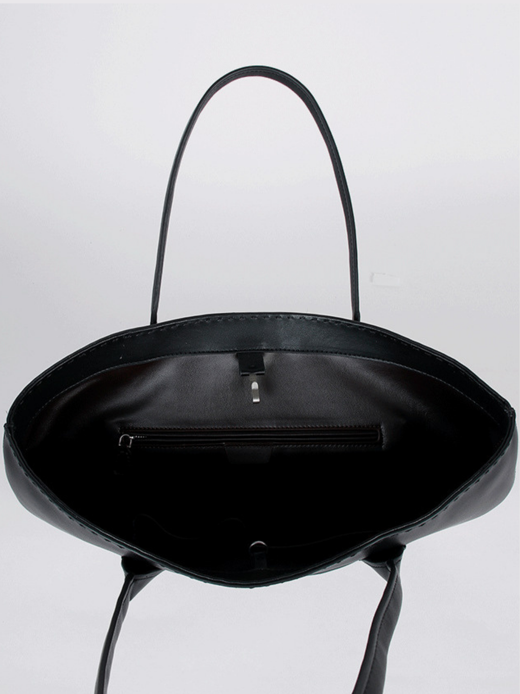 Alger Inspired Structured Leather Tote Bag