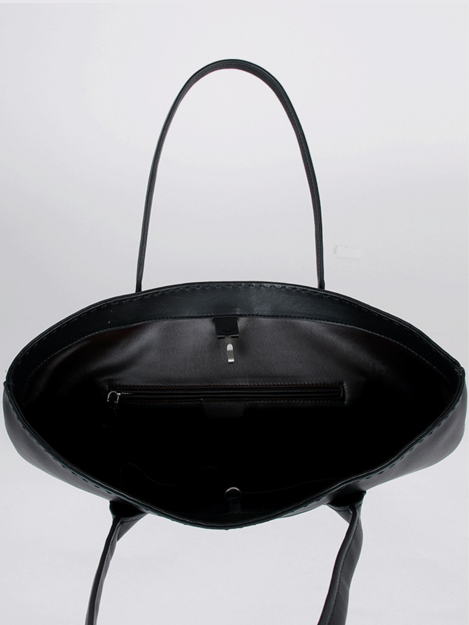 Alger Inspired Structured Leather Tote Bag