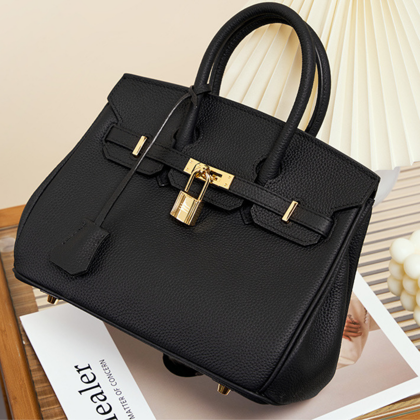 The "Hermes Togo Birkin" inspired Luxurious Leather Bag