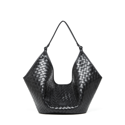 Woven Leather Hobo Shoulder Tote