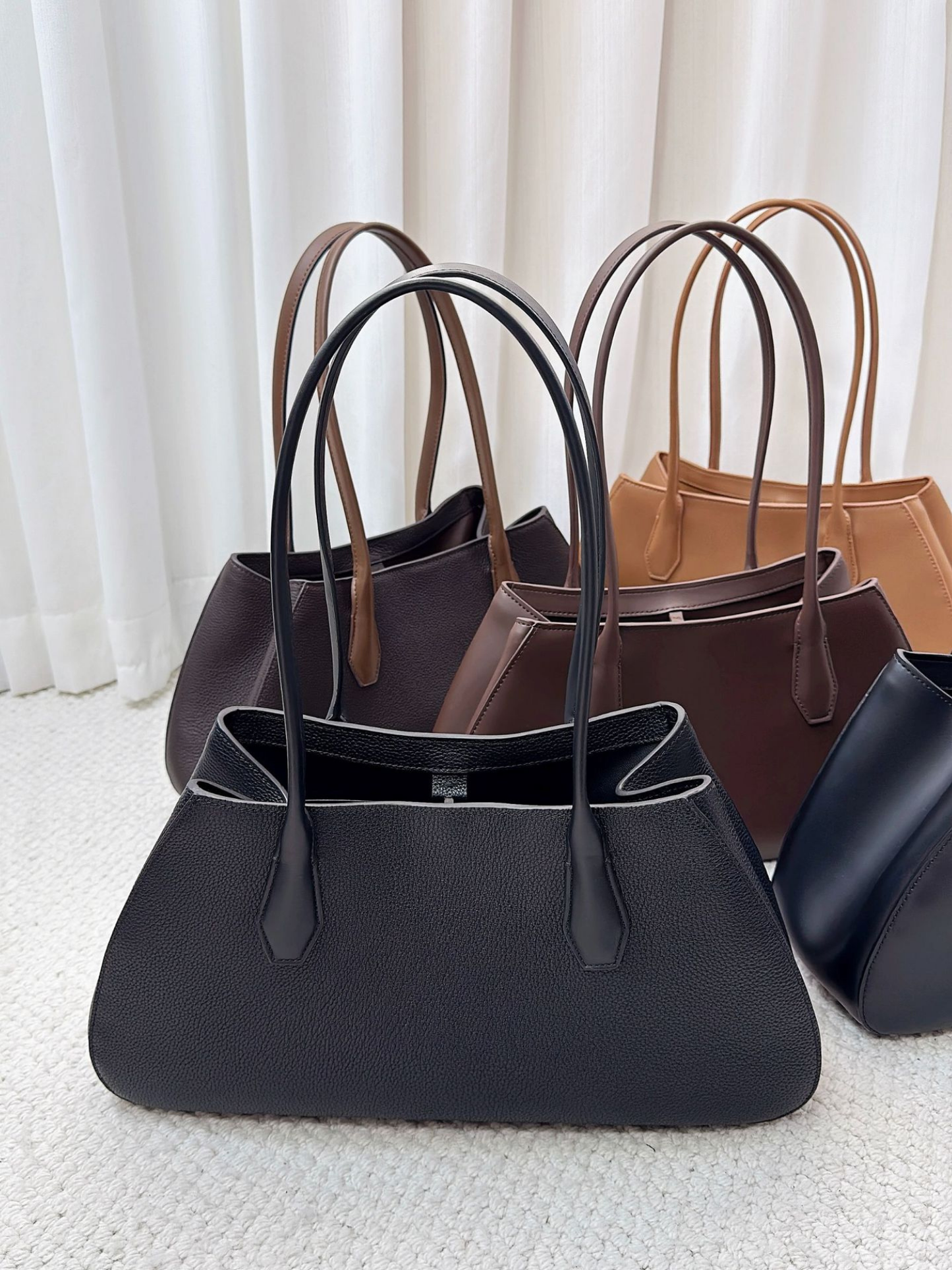 Alger Geometric Inspired Leather Shoulder Bag