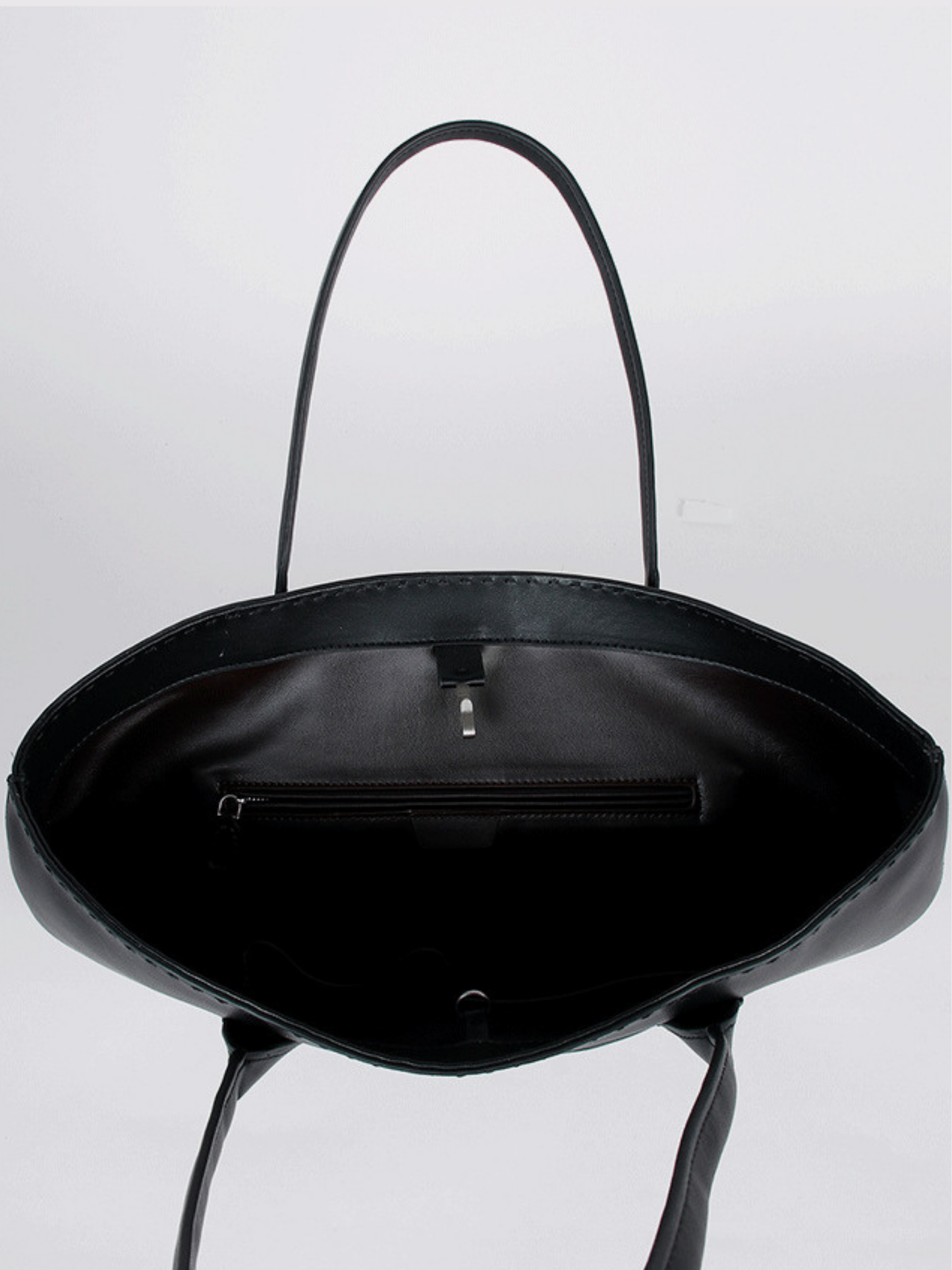 Alger Inspired Structured Leather Tote Bag