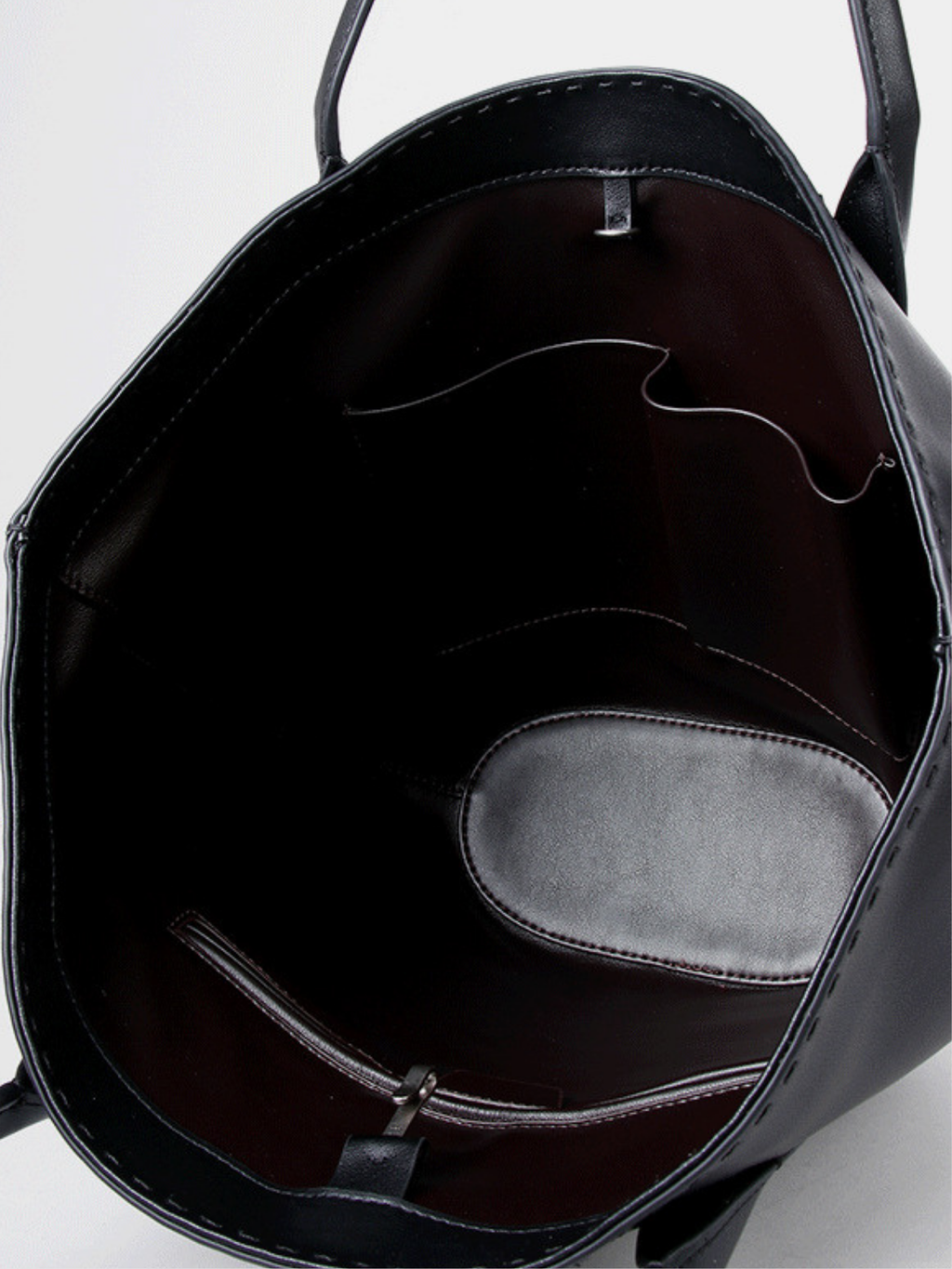 Alger Inspired Structured Leather Tote Bag