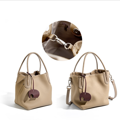 "Le Marrakechi" Top Layer Cowhide Bucket Bag - Trendiesty Worldwide