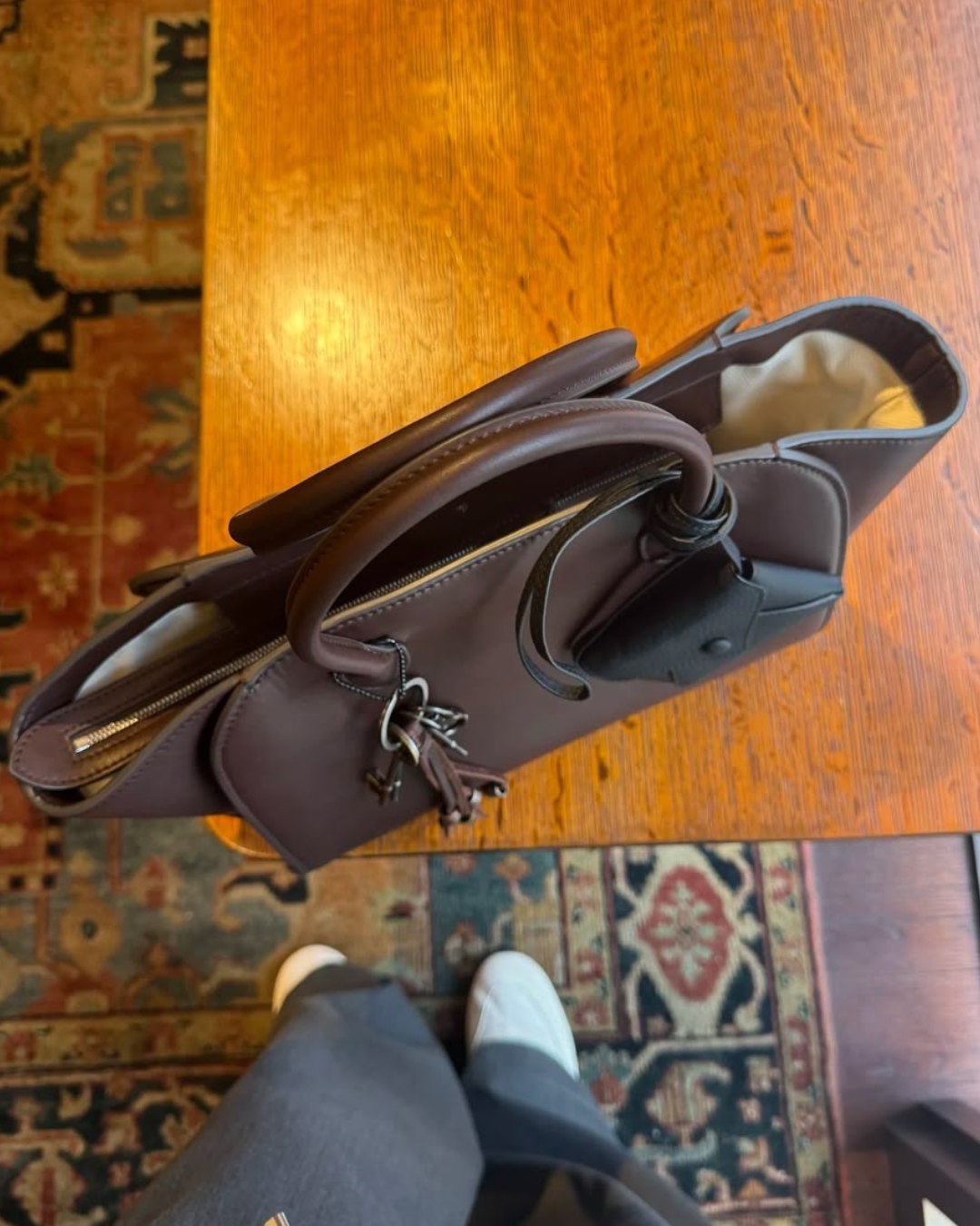 Marlo Large Leather Tote Bag