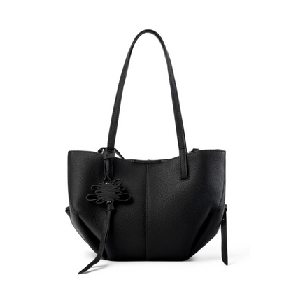 Textured Soft Leather Shoulder Bag