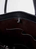 Alger Inspired Structured Leather Tote Bag