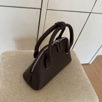 Mini Structured Leather Tote Bag