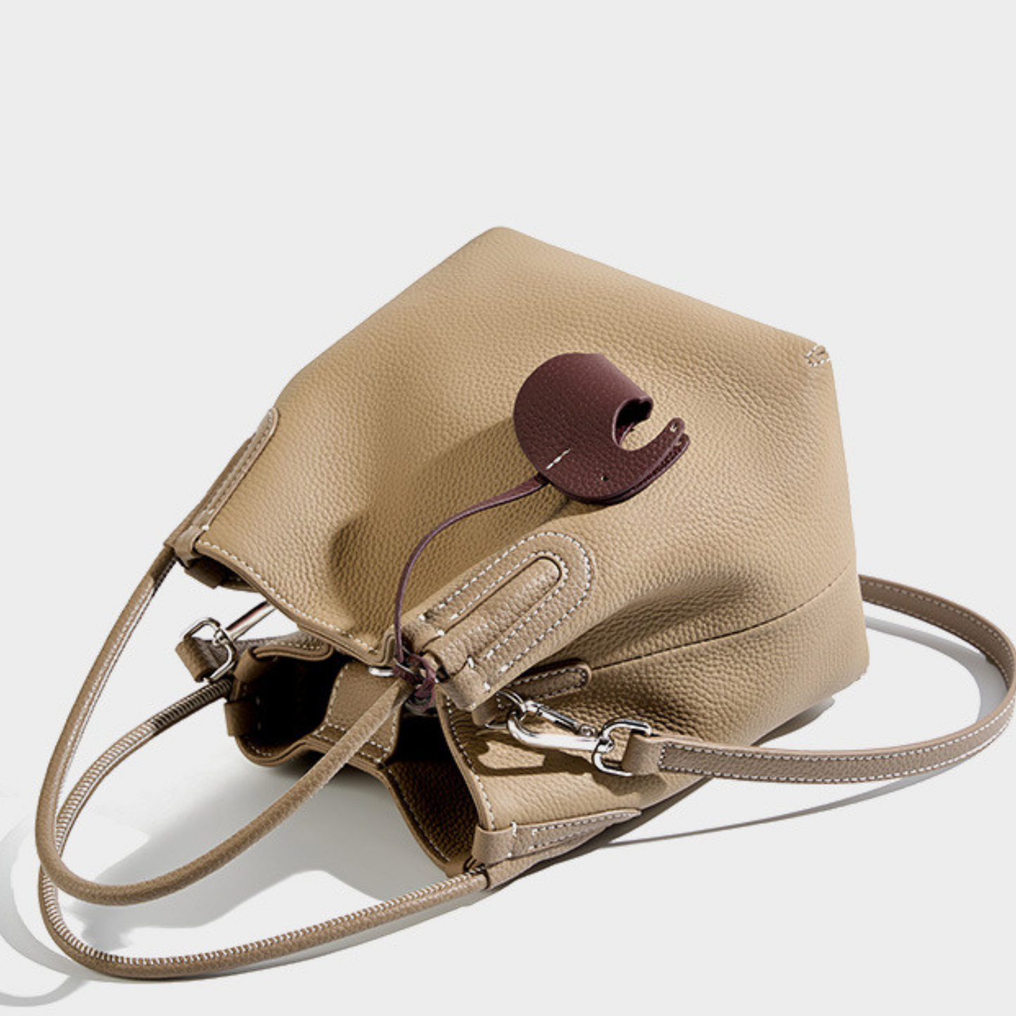 "Le Marrakechi" Top Layer Cowhide Bucket Bag