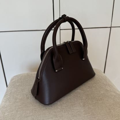Mini Structured Leather Tote Bag