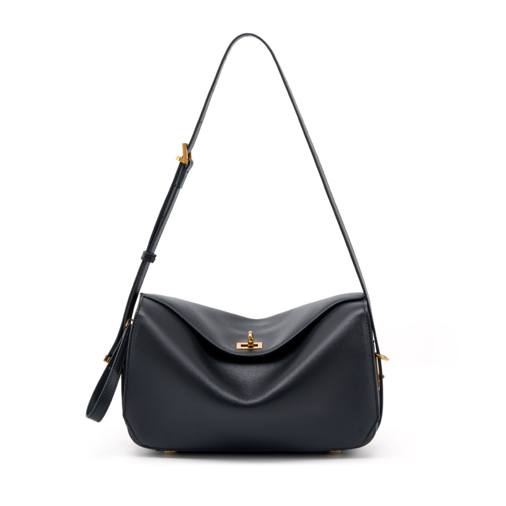 Le 7-Inspired Bowling Leather Shoulder Bag