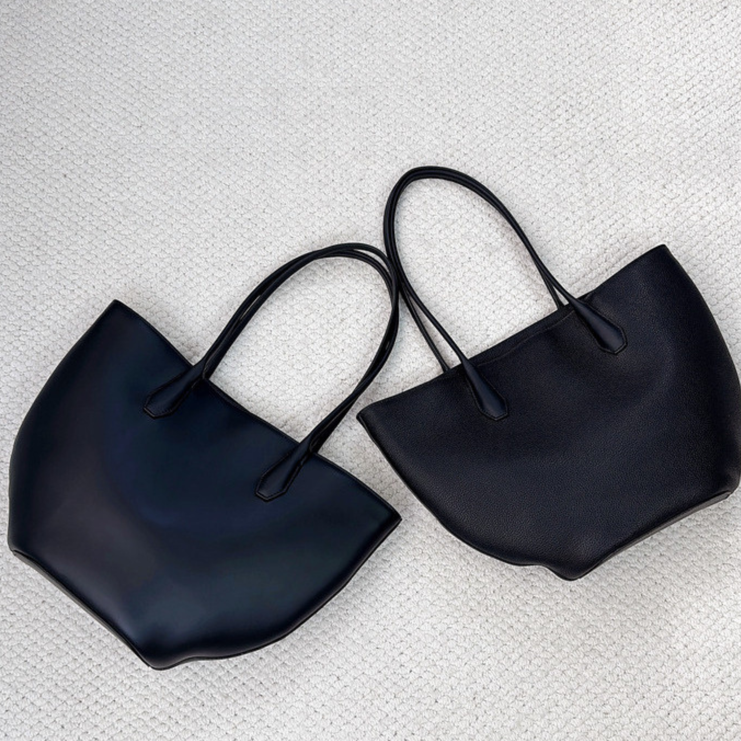 Alger Inspired Structured Leather Tote Bag