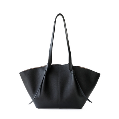 The Cinched Wing Leather Tote Bag