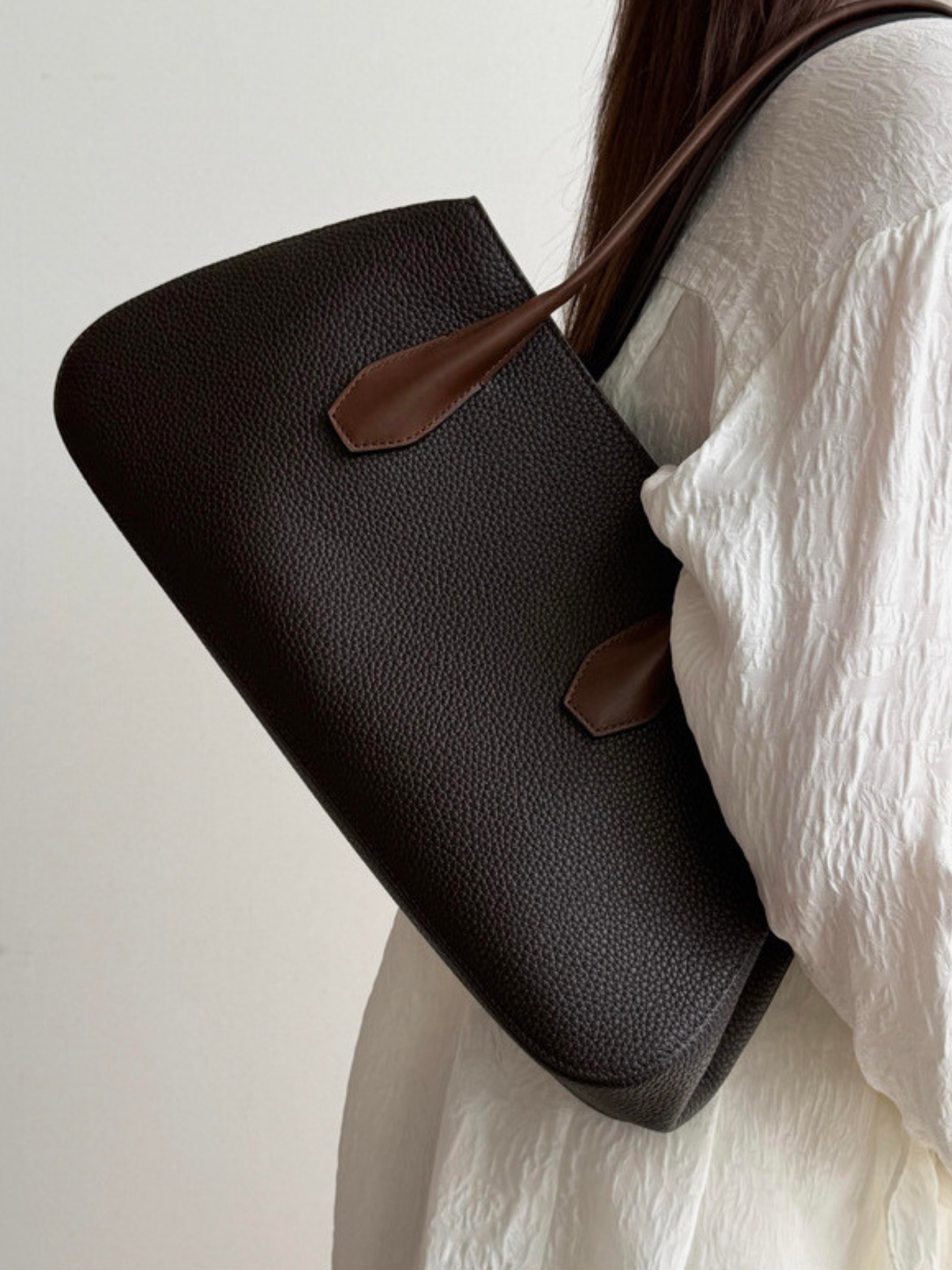 Alger Geometric Inspired Leather Shoulder Bag