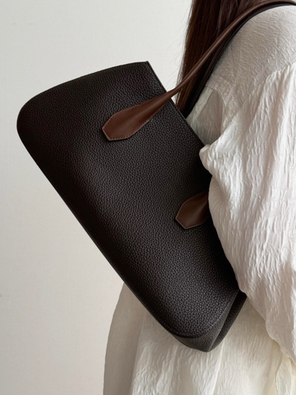 Alger Geometric Inspired Leather Shoulder Bag