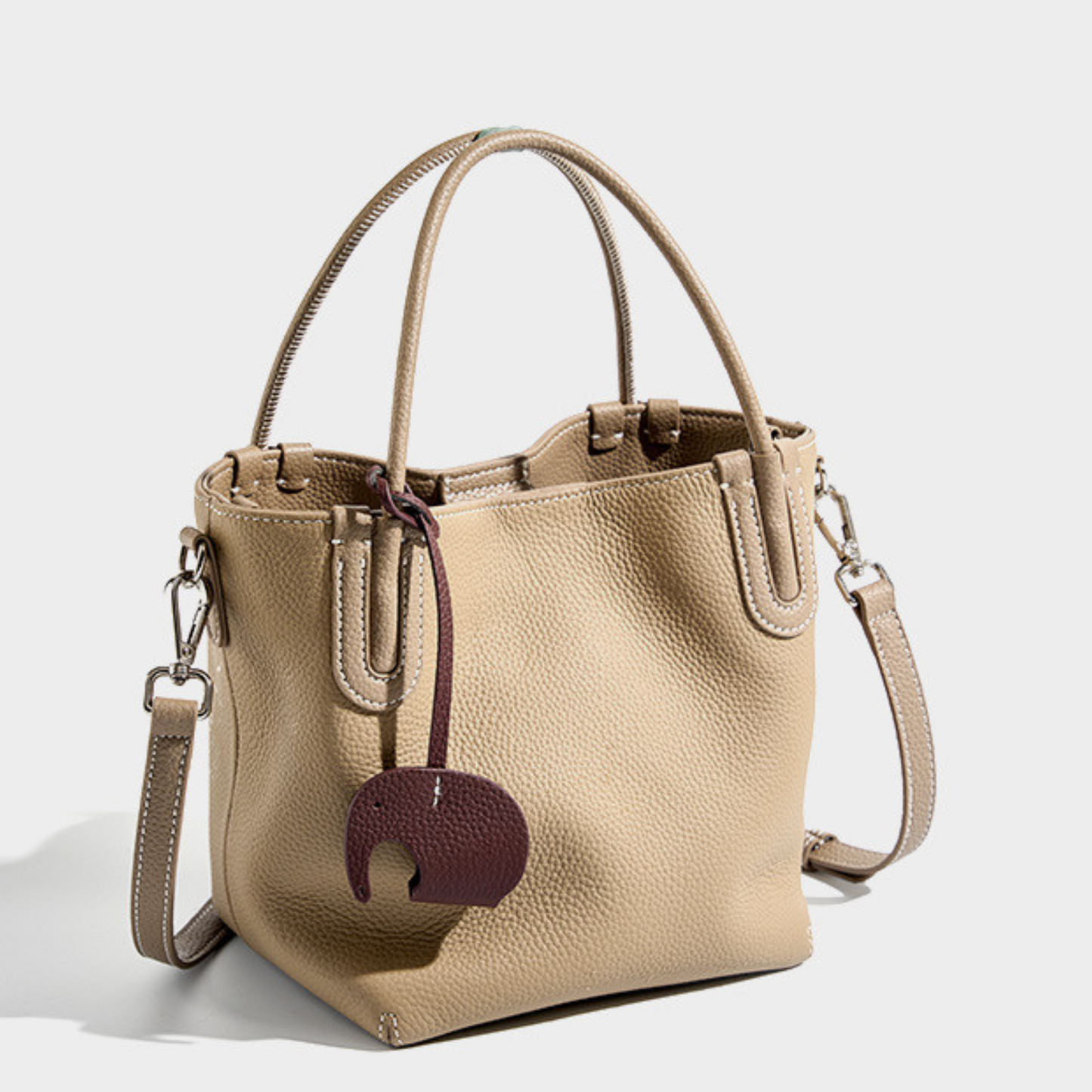 "Le Marrakechi" Top Layer Cowhide Bucket Bag