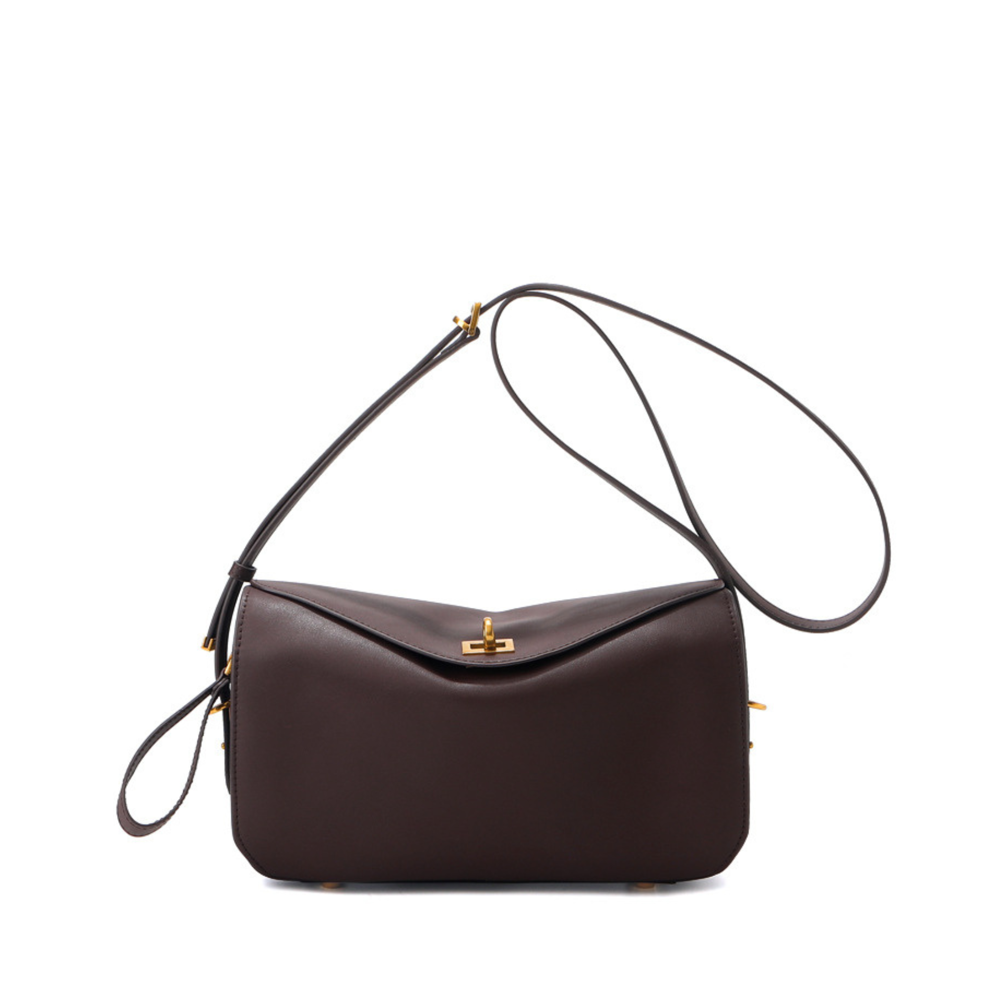 Le 7-Inspired Bowling Leather Shoulder Bag