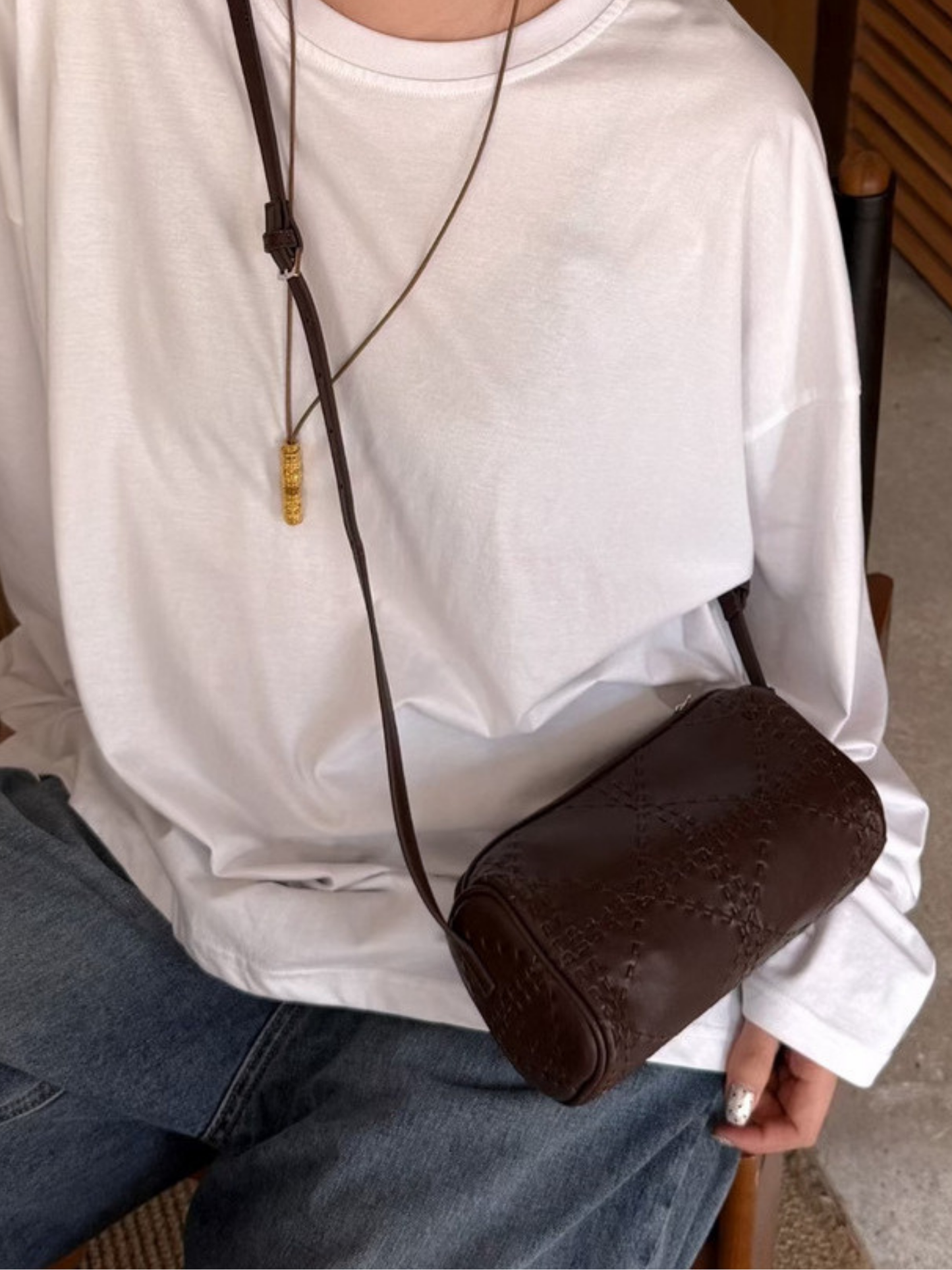 The 90s Baguette Inspired Leather Bag