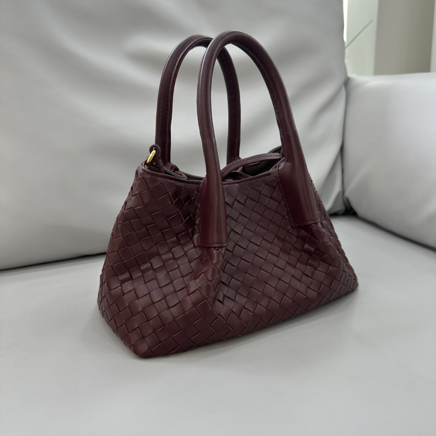 Die „Row-Margaux-inspirierte“ luxuriöse Leder-Tragetasche