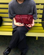 Astra Bowling Minimalist Leather Shoulder Bag