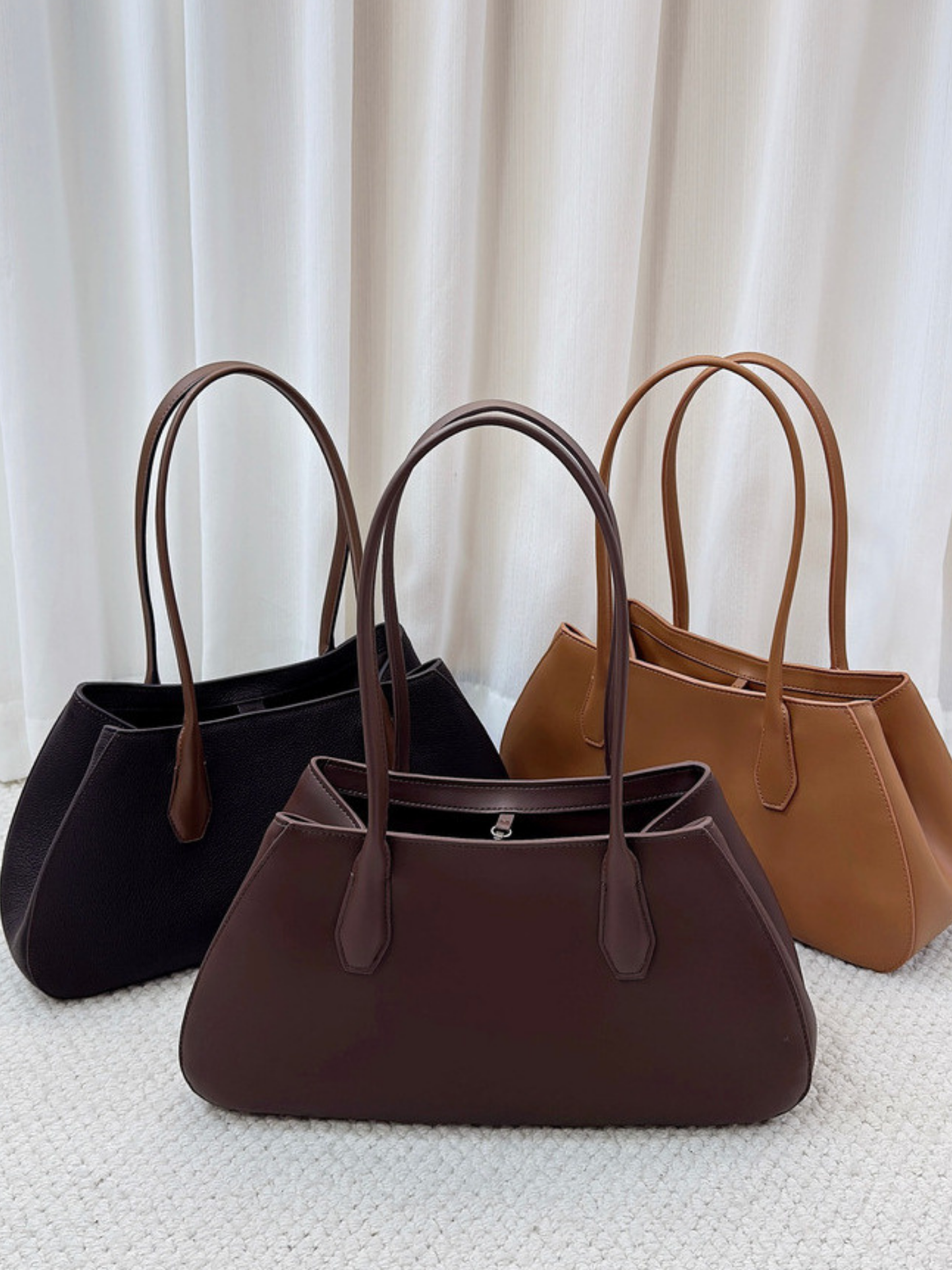 Alger Geometric Inspired Leather Shoulder Bag