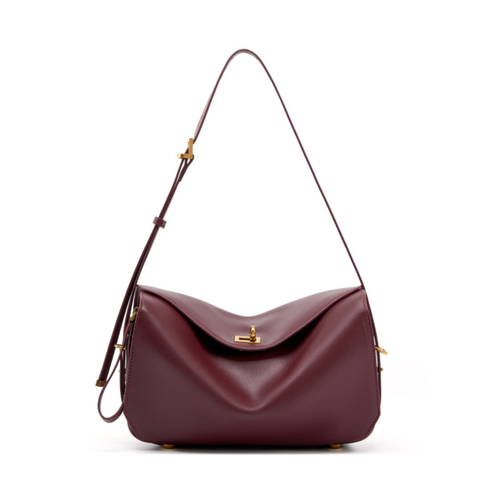 Le 7-Inspired Bowling Leather Shoulder Bag