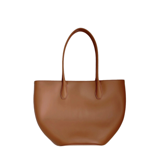 Alger Inspired Structured Leather Tote Bag